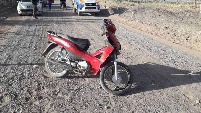 Menor en moto protagonizó un choque en Fiambalá
