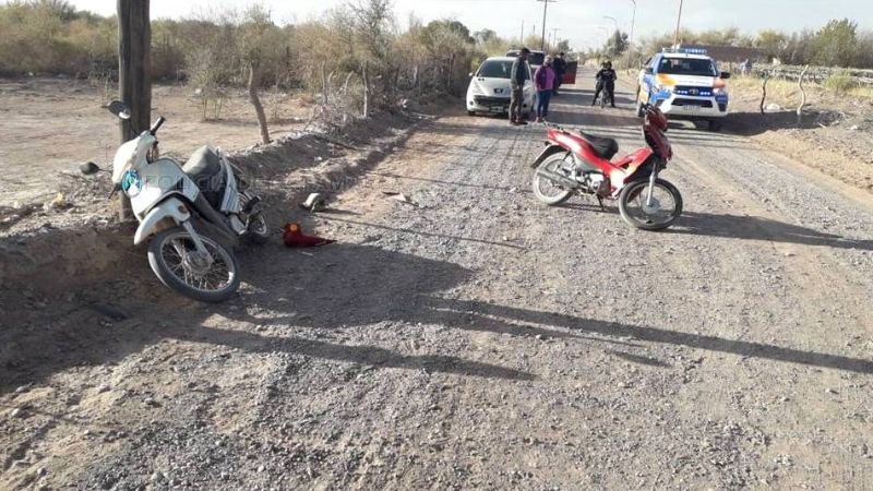 Menor en moto protagonizó un choque en Fiambalá