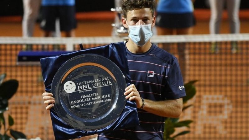 Schwartzman no pudo con Djokovic en la final de Roma