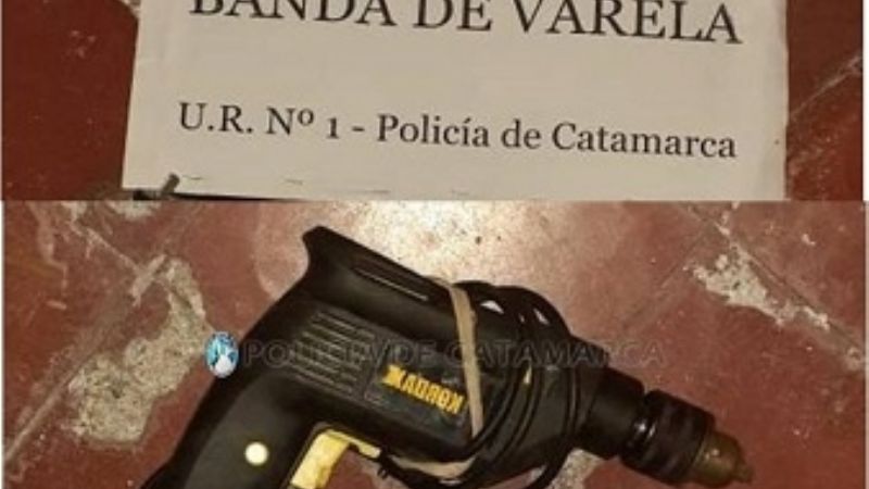 Secuestran una moto y un taladro