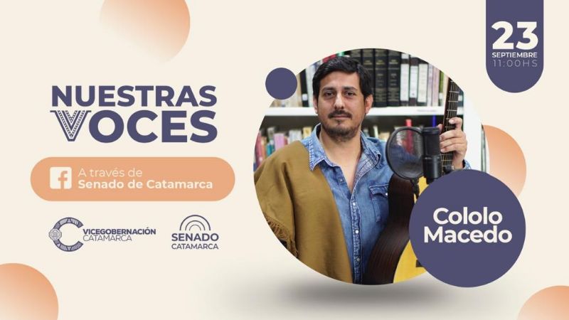 Llega Cololo Macedo a “Nuestras Voces”