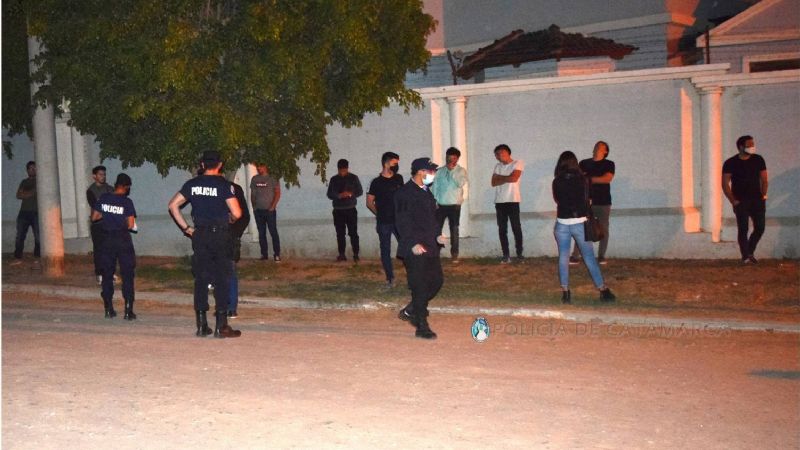 Desalojan una fiesta privada y labraron actas a unas 20 personas