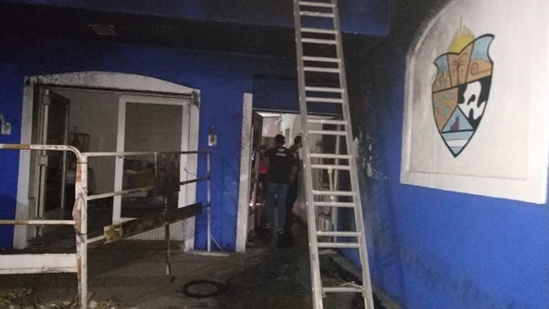 Incendio en el edificio de la Municipalidad de Recreo