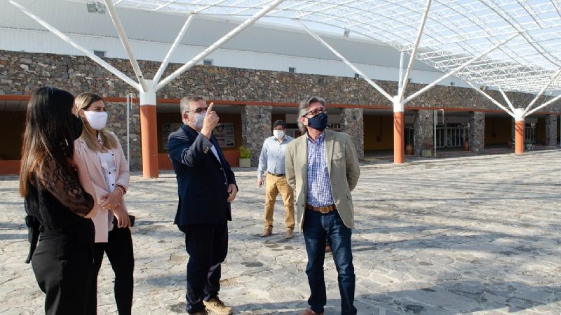 Jalil recorrió el Poli y Predio Ferial por obras de renovación