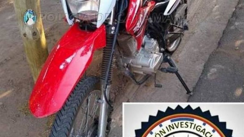 Arrestan a un hombre por el robo de una moto