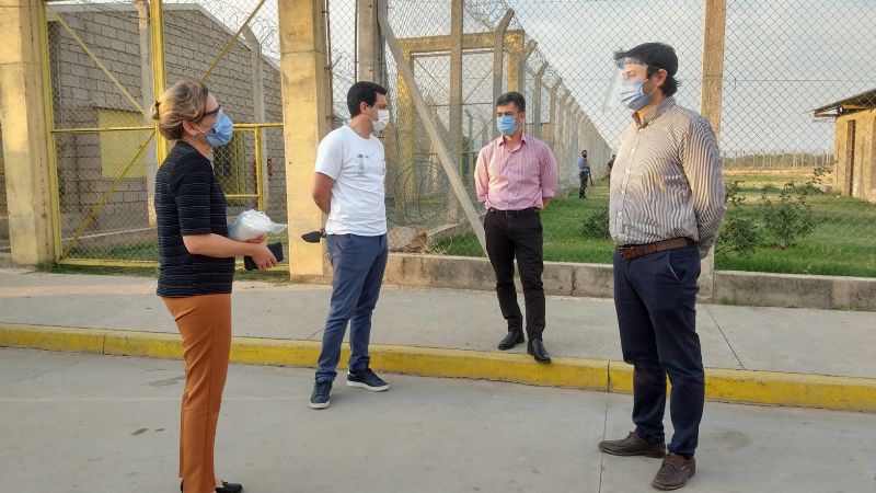 Operativo de contención en el Penal de Miraflores: 196 testeados