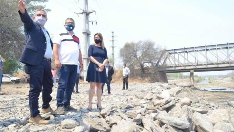 Jalil y Zenteno recorrieron obras en Valle Viejo