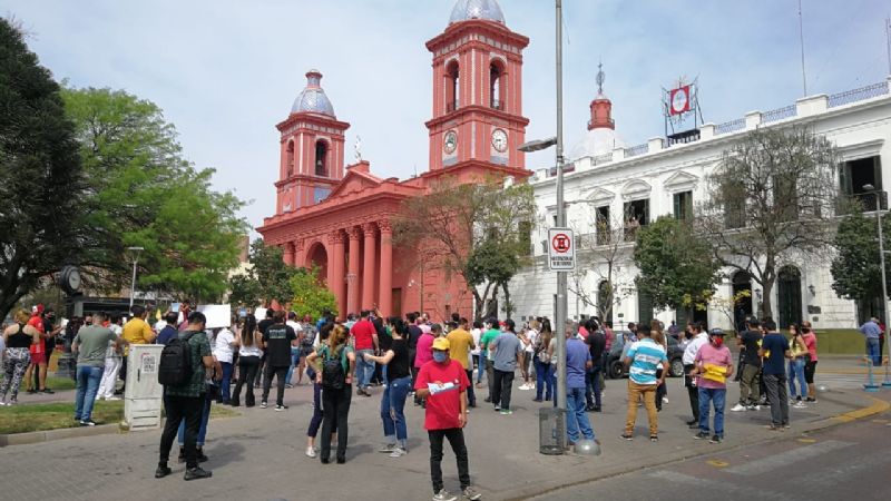 Protesta de gastronómicos golpeados por la pandemia