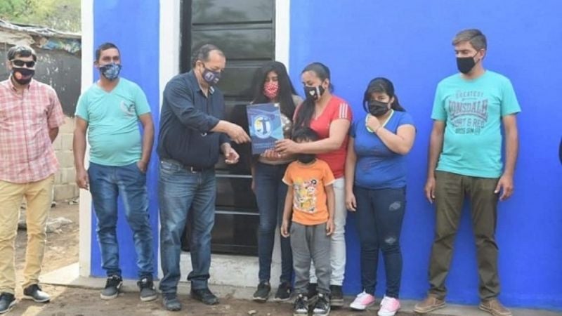 Entrega de dos módulos habitacionales