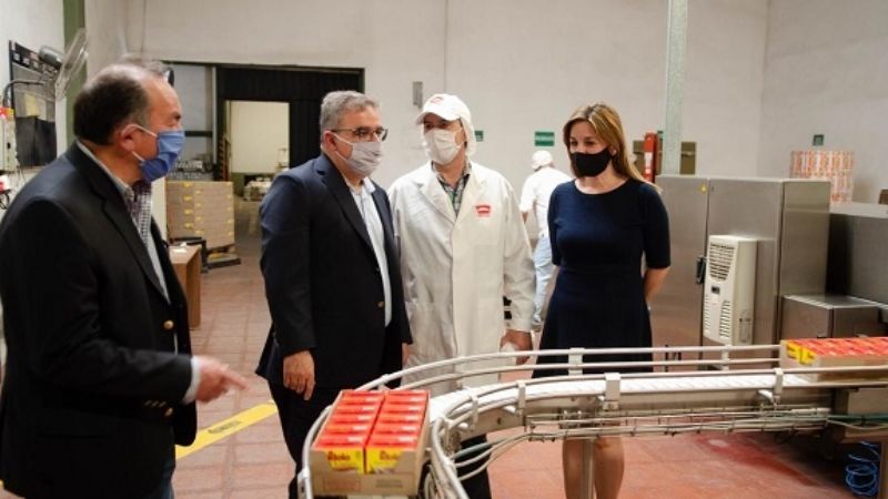 Jalil visitó la planta agroindustrial Camino