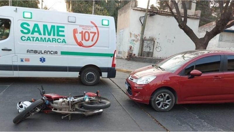 Choque en esquina céntrica