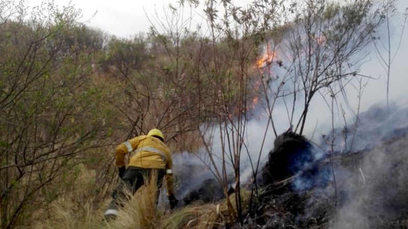 Fin de semana con diversos incendios forestales en la provincia