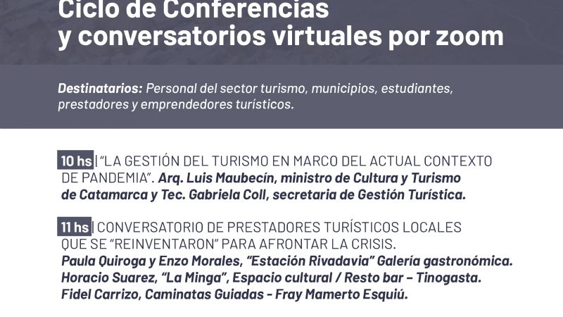 Conversatorios por la Semana de Concientización Turística