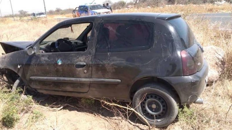 Violento vuelco de un auto en el Sur de la ciudad