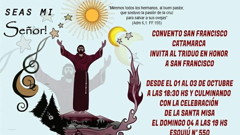 Triduo en honor de San Francisco de Asís