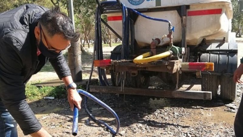 Controles a los camiones cisterna de Aguas de Catamarca