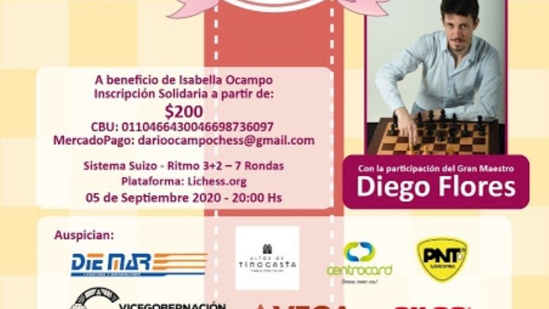 Se viene la 4ta. fecha virtual de Ajedrez Solidario