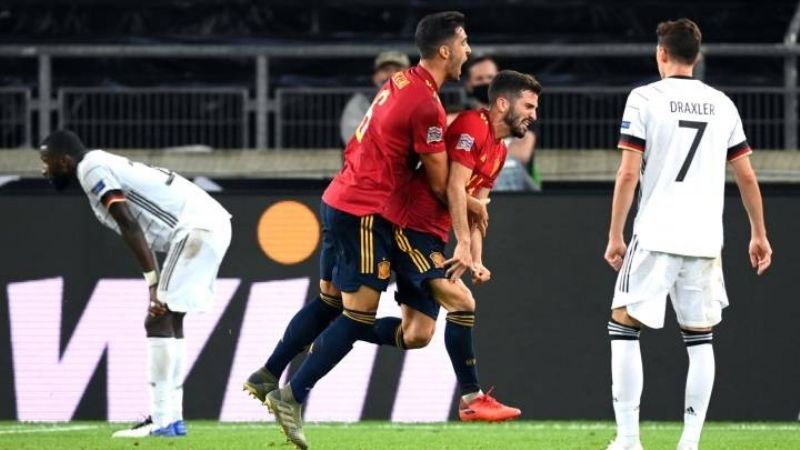 España empató en tiempo agregado con Alemania, por la Nations League