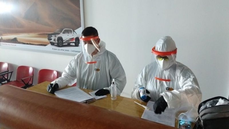 El COE informó sobre el traslado de los mineros contagiados