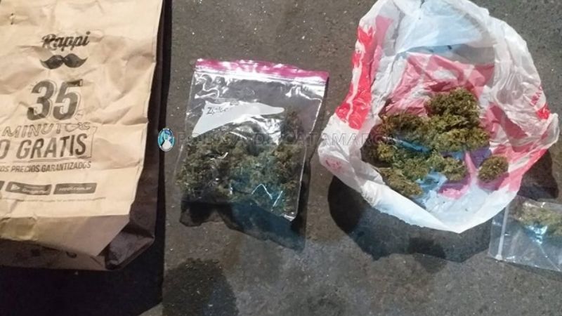 Detenidos con 100 gramos de marihuana y 300 de cocaína