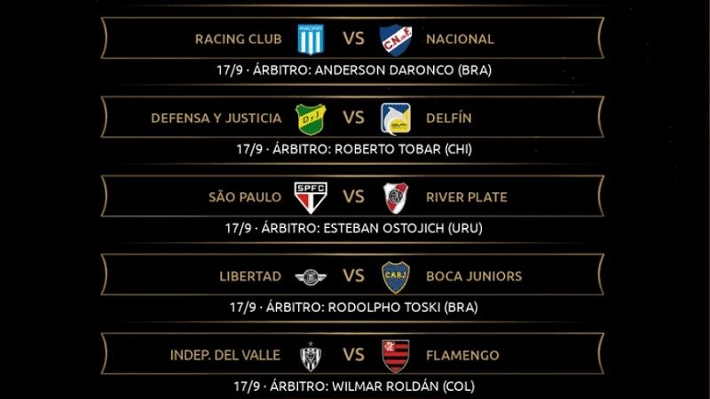 Están los referís para la vuelta de la Libertadores