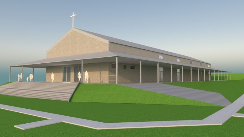 Cómo será el templo de Valle Chico