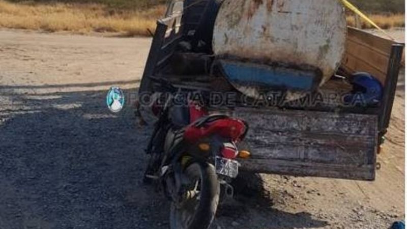 Motociclista chocó con un camión en Huillapima
