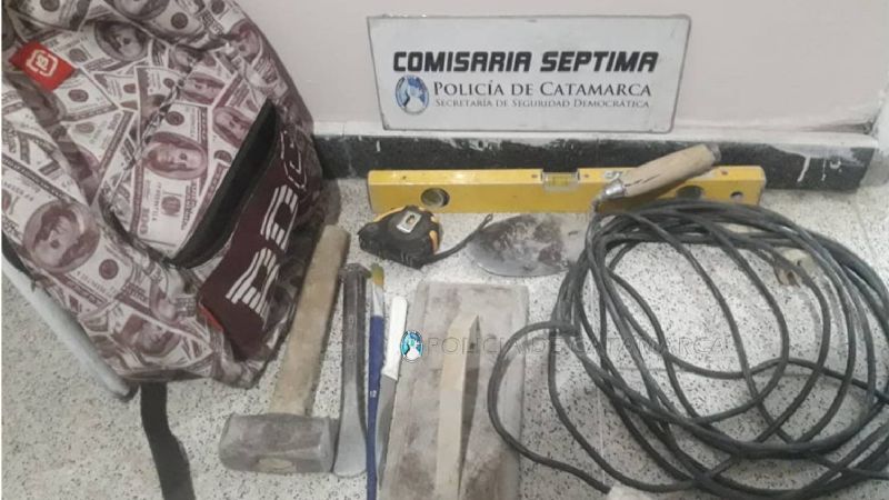 Aprehenden a un joven y recuperan herramientas robadas
