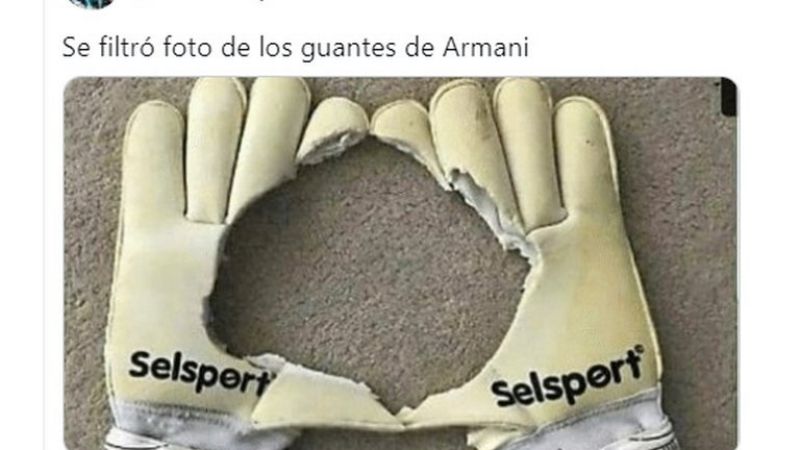 El arquero Armani acaparó las cargadas en las redes