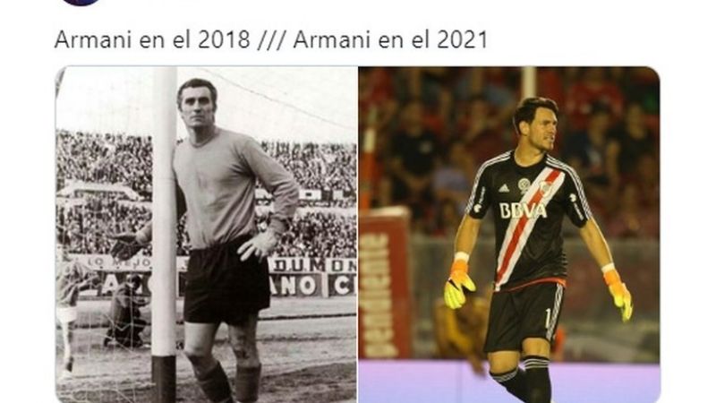 El arquero Armani acaparó las cargadas en las redes