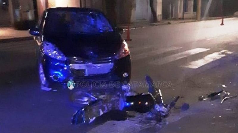 El SAME atendió a un motociclista tras un violento choque