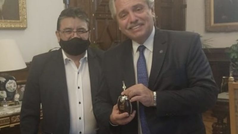 Alberto recibió al secretario general de UATRE y le brindó su apoyo