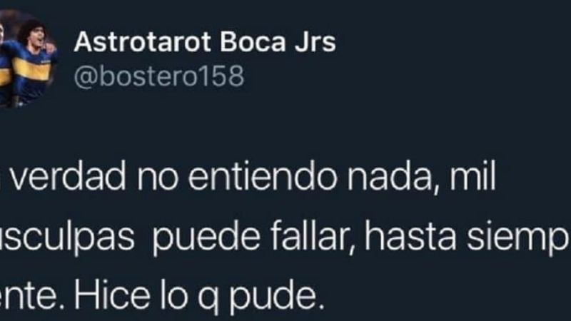 El tarotista de Boca falló ante Santos y pidió disculpas
