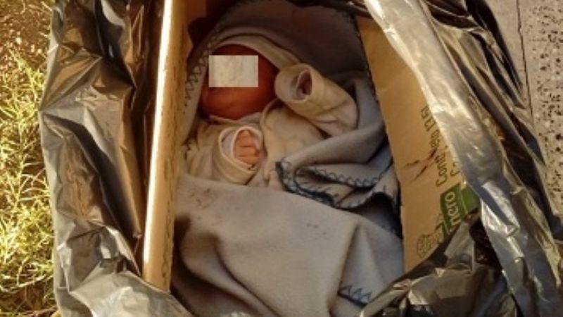 Encuentran un bebé abandonado