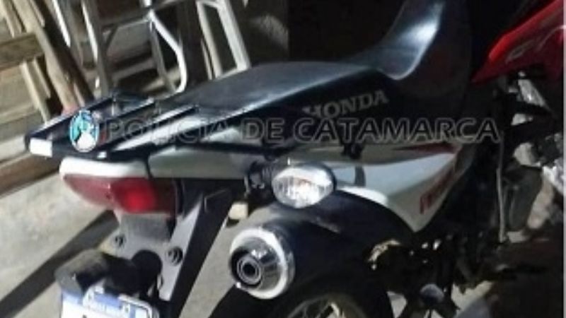 Recuperan una moto robada