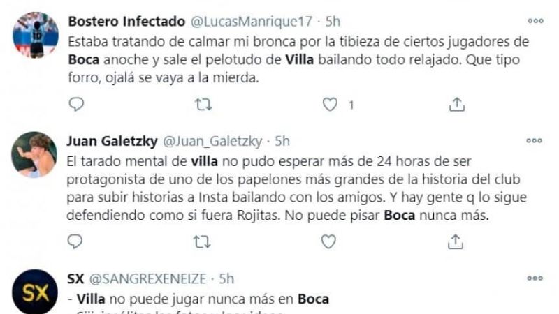 Villa “enfiestado” tras caída con Santos, indignó a los hinchas