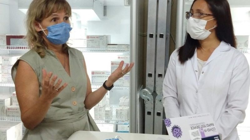 Salud entregó test de antígenos a todas las Áreas Programáticas