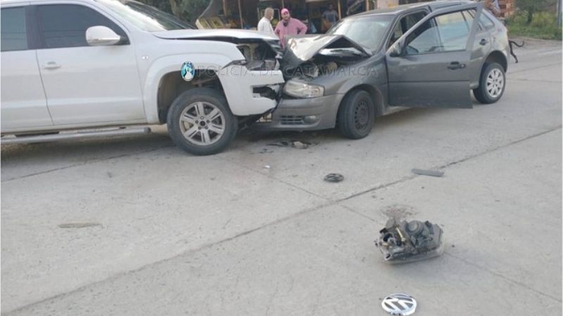 Violento choque en la zona alta de la ciudad