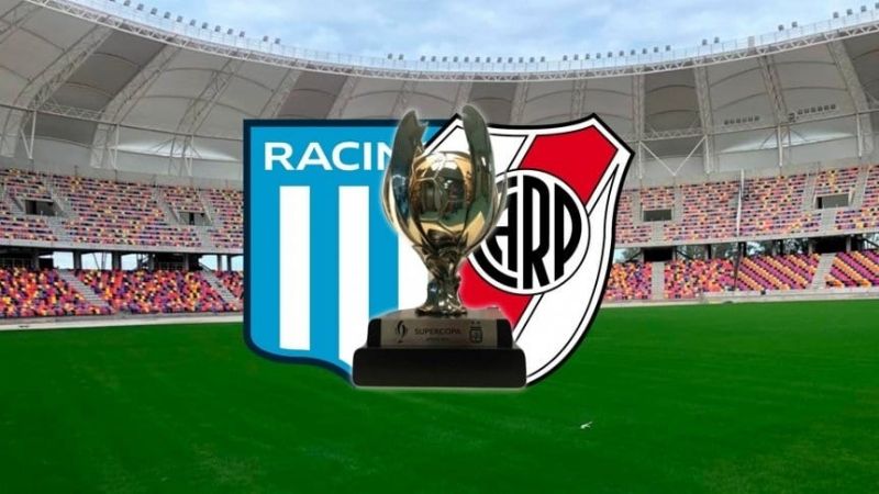 Racing-River por la Supercopa Argentina en Santiago y en febrero
