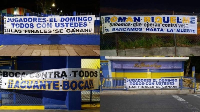 Pasacalles en La Bombonera antes de Boca-Banfield