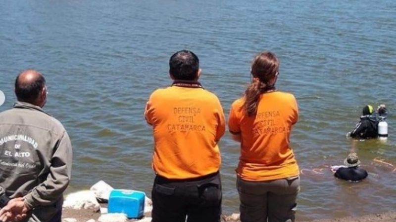 Dos pescadores murieron al hundirse la lancha en el dique de Collagasta
