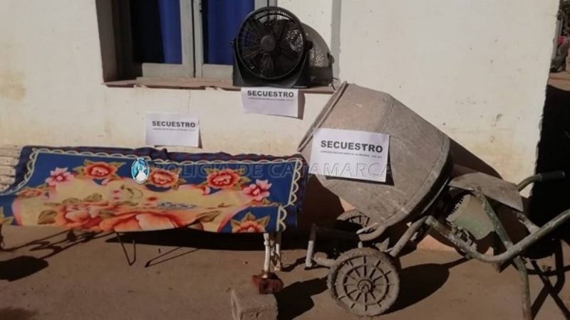 Lo sorprendieron llevando elementos robados