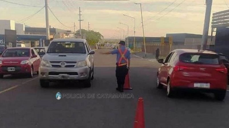 Vehículos secuestrados en controles policiales