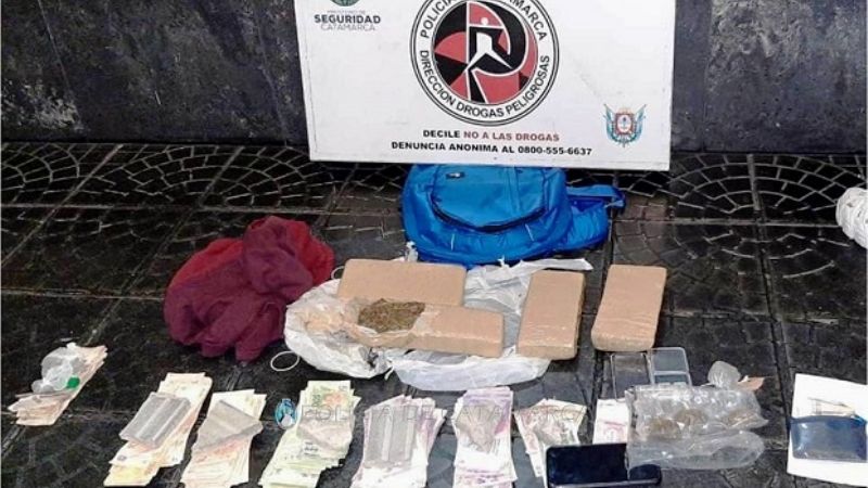 Detenido con más de 2 kilos de marihuana en pleno centro