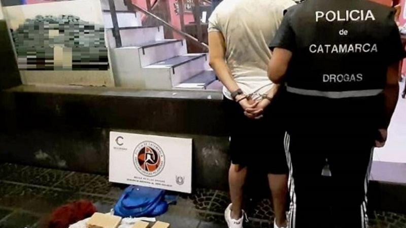 Detenido con más de 2 kilos de marihuana en pleno centro