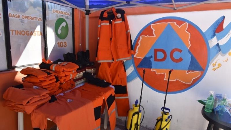 Tinogasta habilitó base operativa de Defensa Civil