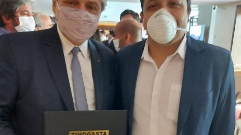 Nóblega invitó a Fernández a visitar Tinogasta