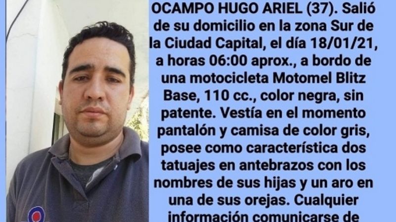 La Policía busca a un hombre desaparecido