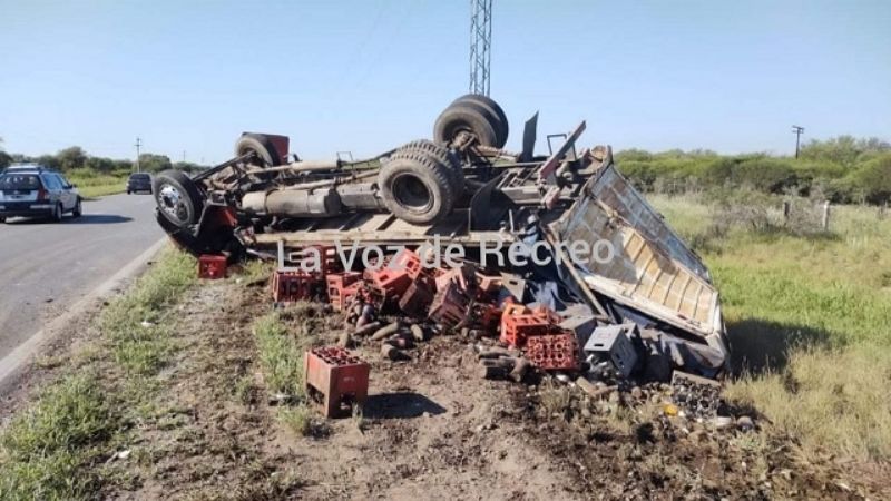Vuelco en la Ruta 157