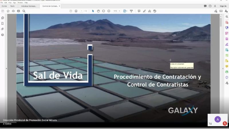 Se realizó charla con proveedores mineros